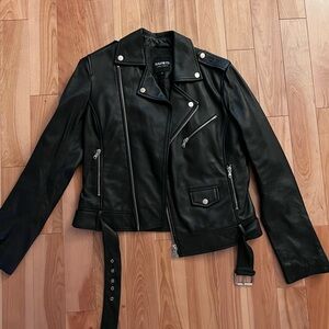 Barney’s Original Black Genuine Leather Jacket